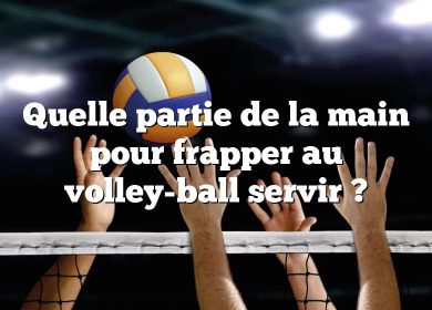 Quelle partie de la main pour frapper au volley-ball servir ?